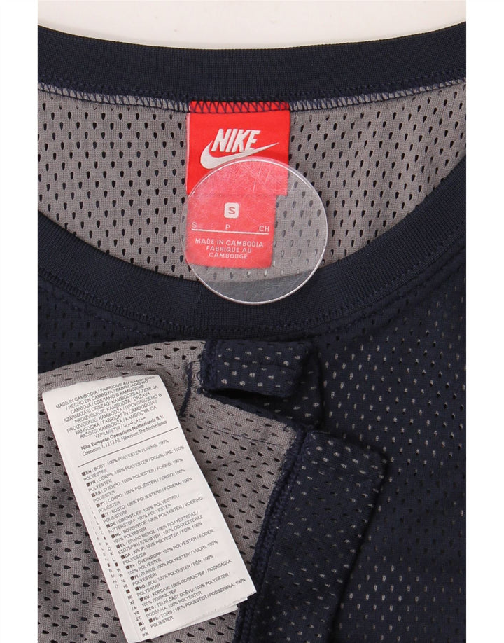 Top cu vestă grafică NIKE pentru bărbați, poliester bleumarin mic