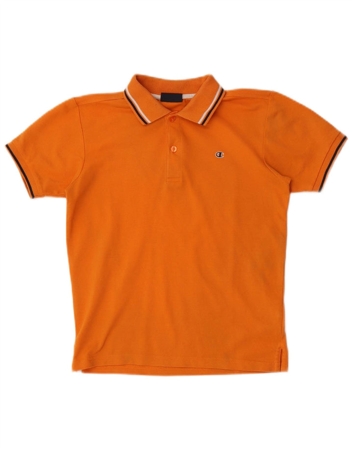 Tricou Polo Băieți Champion 7-8 Ani Bumbac Portocaliu Mic