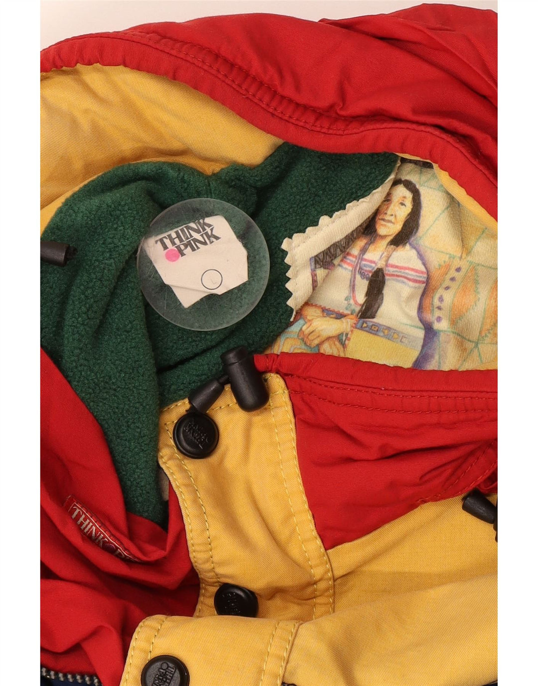 Jachetă Anorak cu grafică pentru bărbați Think Pink UK 40, mare, bleumarin