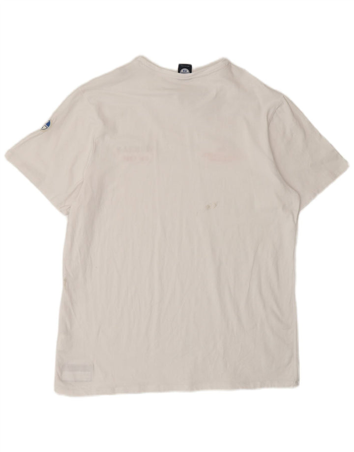 NORTH SAILS Tricou grafic pentru bărbați Top XL Bumbac alb