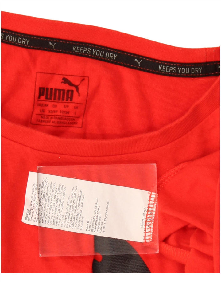 Tricou grafic Puma pentru bărbați Top mare bumbac roșu