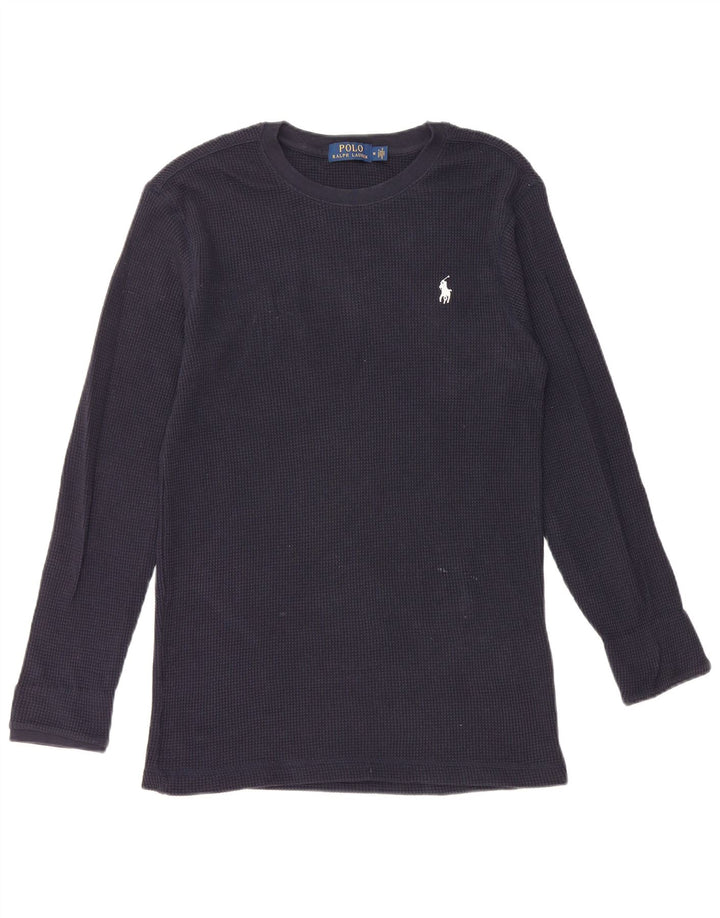 POLO RALPH LAUREN Top pentru bărbați cu mânecă lungă, mediu, bleumarin, bumbac