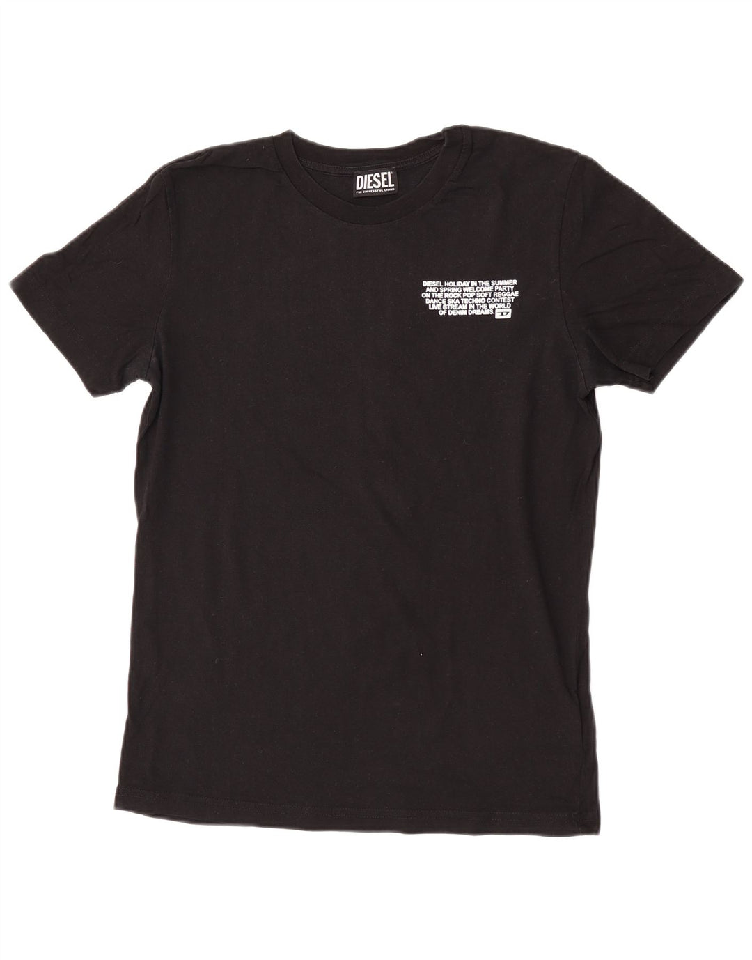 Tricou grafic pentru bărbați Diesel Top mic, negru, bumbac