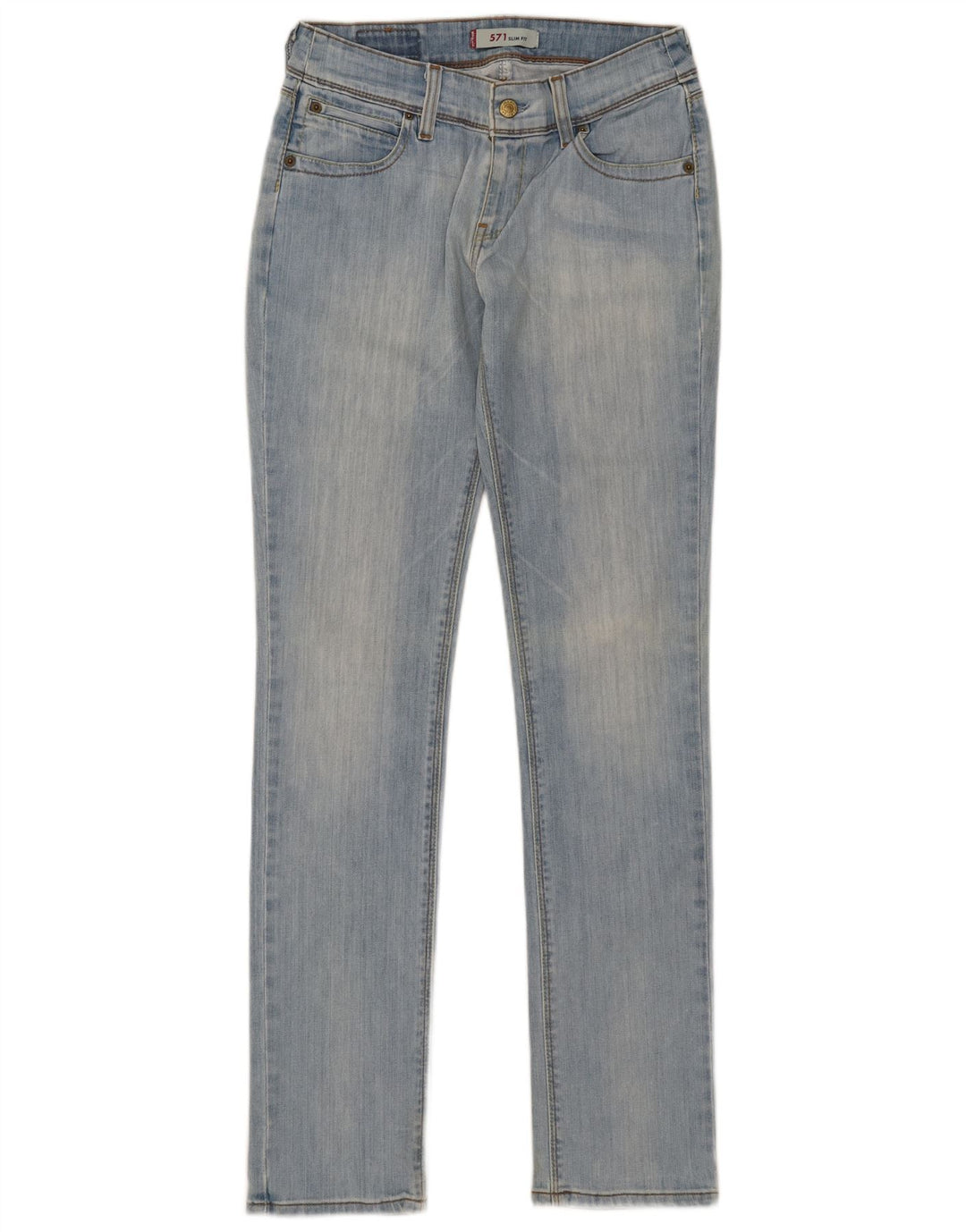 Blugi Levi's 571 Slim pentru femei W31 L34 Bumbac albastru