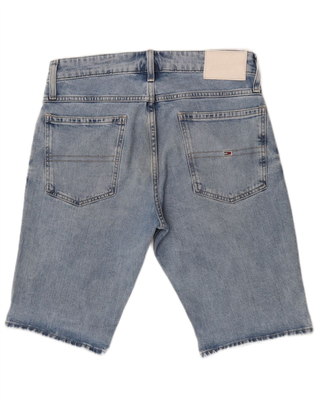 Pantaloni scurți din denim pentru bărbați Tommy Hilfiger W31, bumbac albastru mediu