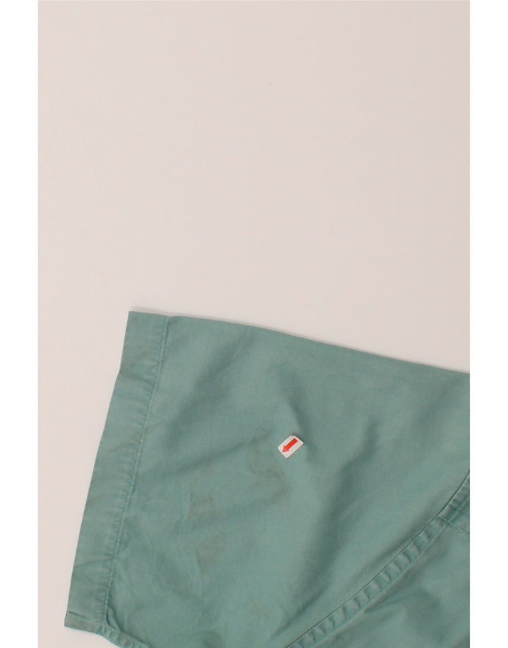 EDDIE BAUER Mens Short Sleeve Shirt Large Turquoise Cotton Vintage Eddie Bauer and Second-Hand Eddie Bauer from Messina Hembry 