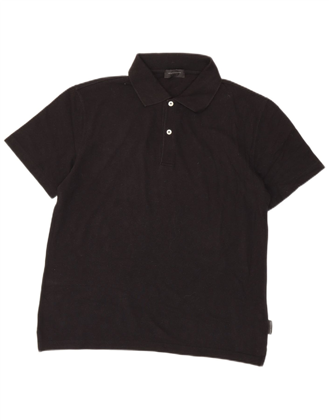 Tricou polo Sergio Tacchini pentru bărbați IT 50 bumbac negru mediu