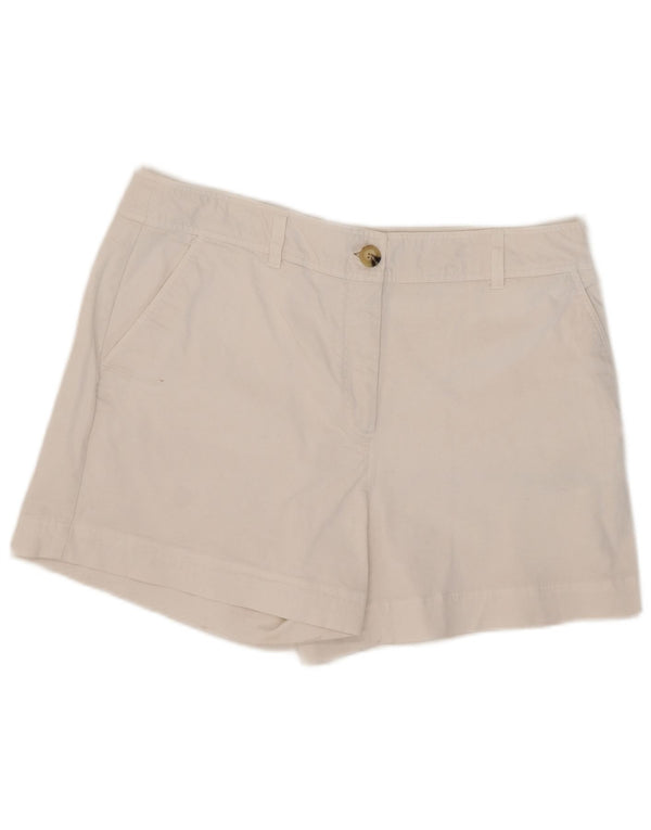 Pantaloni scurti chino Hobbs pentru femei UK 16 Large W36 Bumbac alb