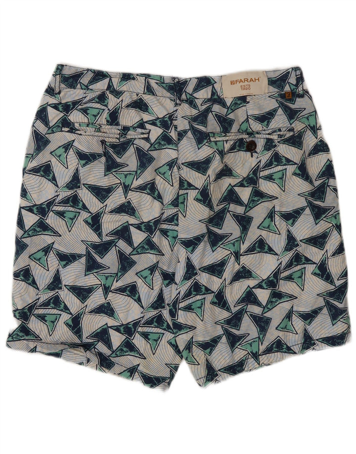 Pantaloni scurți chino pentru bărbați Farah W32 bumbac geometric multicolor mediu