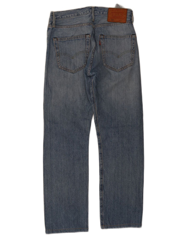 Blugi drepti pentru femei Levi's 501 W28 L27 Bumbac albastru