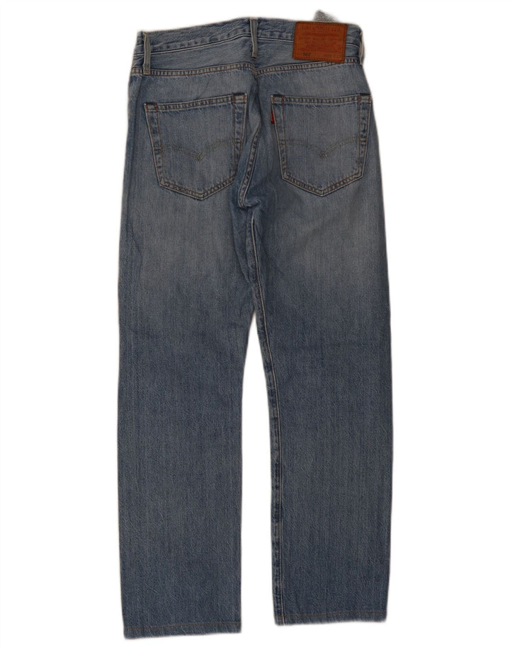 Blugi drepti pentru femei Levi's 501 W28 L27 Bumbac albastru