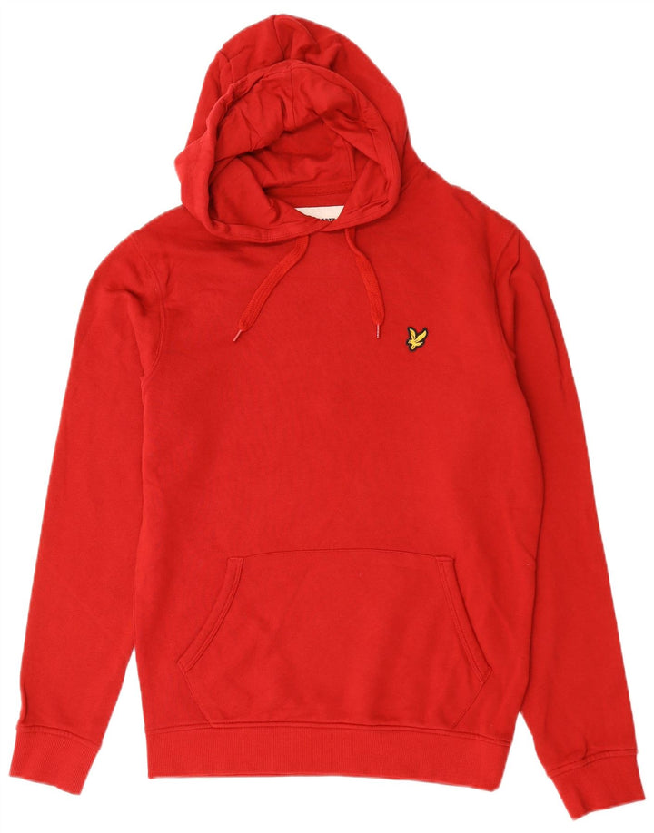 Pulover Lyle & Scott pentru bărbați, bumbac roșu mic