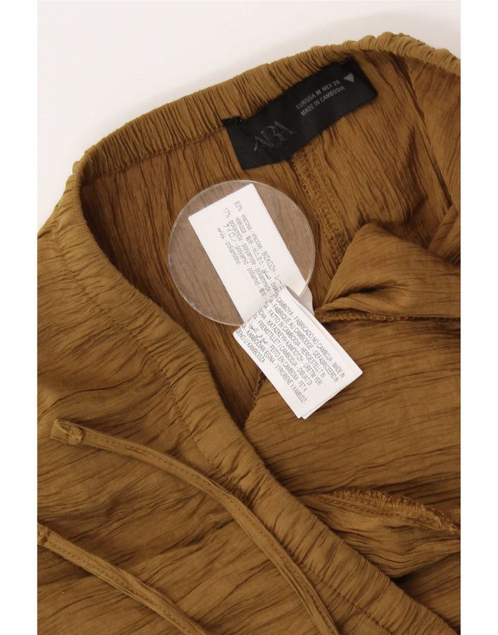 Fusta Maxi Femei Zara Mediu W28 Bej Viscoza