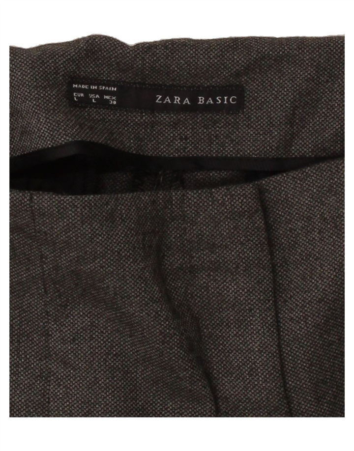 ZARA Womens Straight Chino Trousers Large W30 L28 Grey Vintage Zara and Second-Hand Zara from Messina Hembry 