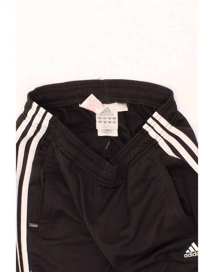 ADIDAS Boys Tracksuit Trousers 13-14 Years  Black Polyester Vintage Adidas and Second-Hand Adidas from Messina Hembry 