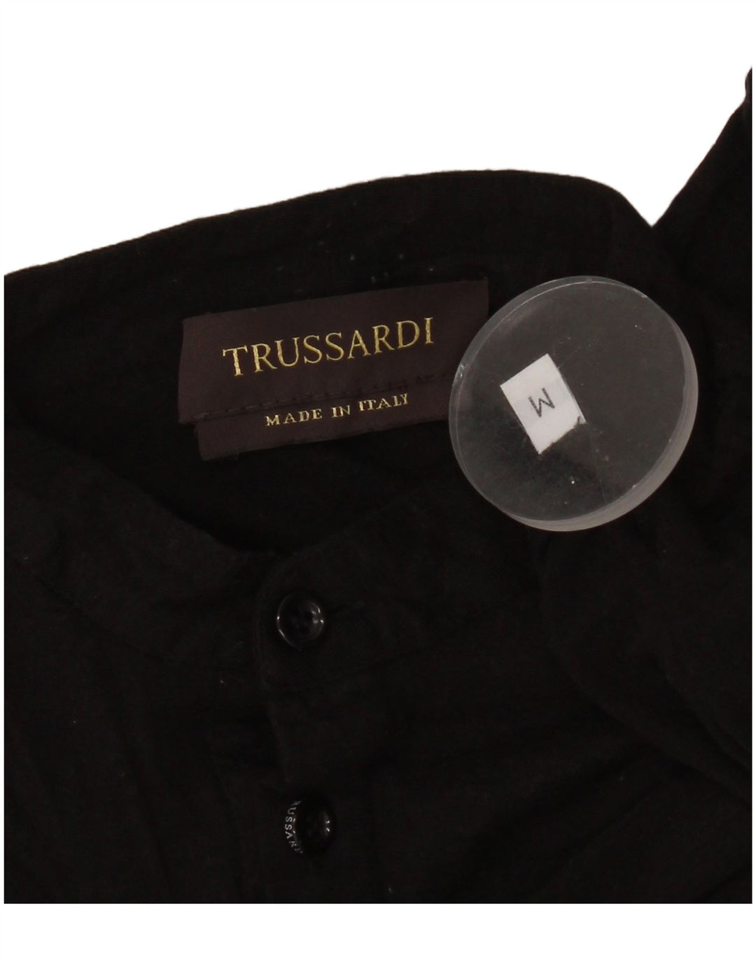 Trussardi Tricou Polo pentru Femei UK 14 Medium Negru