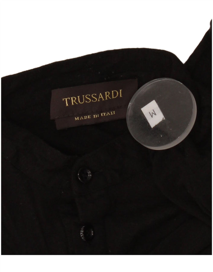 Trussardi Tricou Polo pentru Femei UK 14 Medium Negru