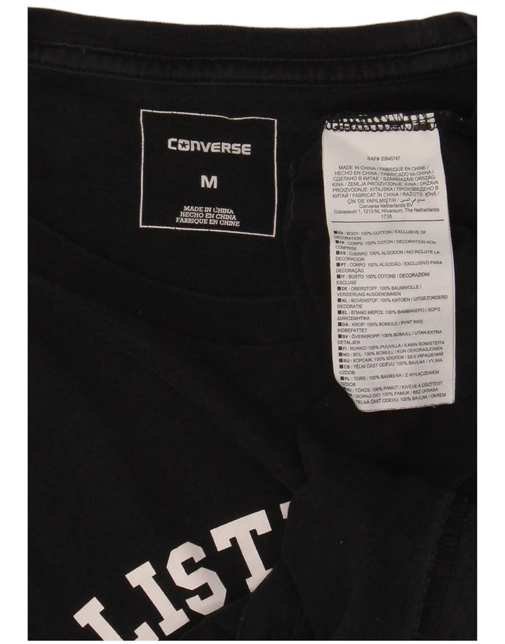 Tricou grafic CONVERSE pentru bărbați Top mediu din bumbac bleumarin