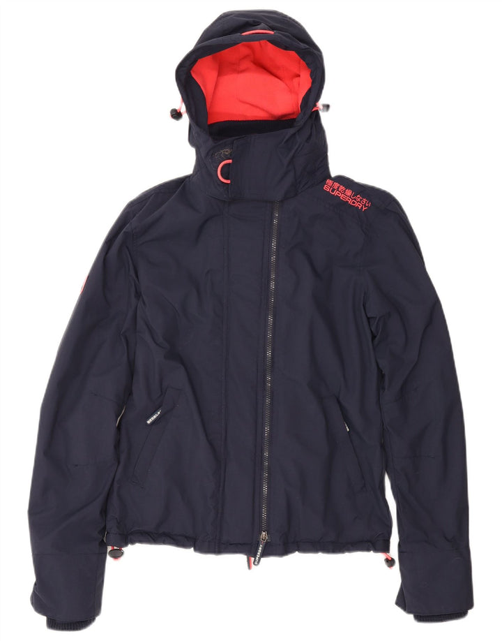 SUPERDRY Windcheater Oversized Windbreaker Jacket pentru femei UK 6 XS Bleumarin