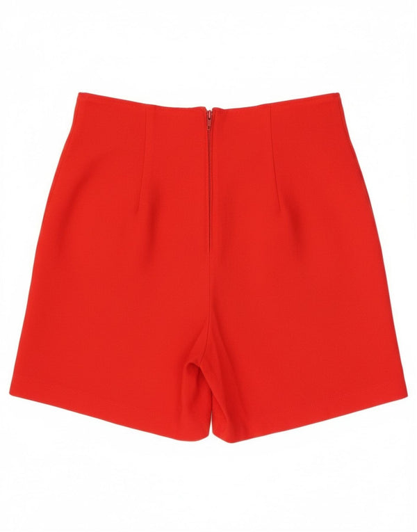 Pantaloni scurți casual pentru femei vintage cu talie înaltă IT 46 Large W30 Lână roșie