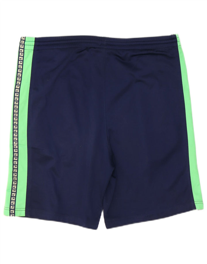 Pantaloni scurți sport grafic Diadora pentru bărbați, mari, bleumarin, poliester color bloc