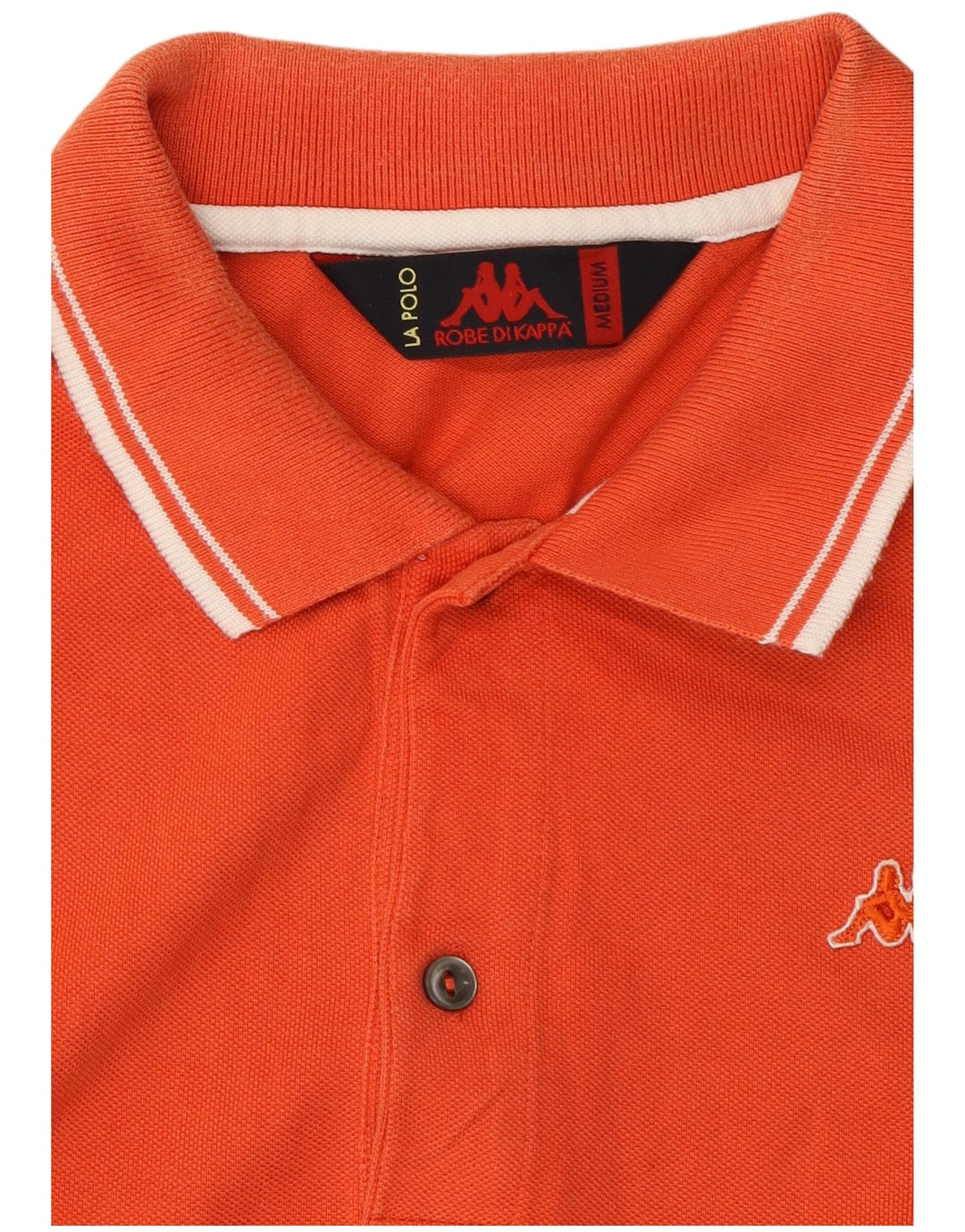 Tricou polo pentru bărbați Kappa portocaliu mediu