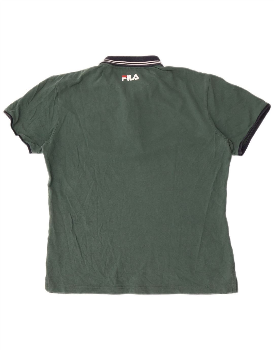 Tricou polo Fila pentru bărbați, mare, verde, color block, bumbac