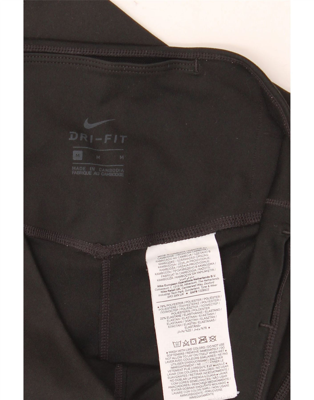 Leggings Dri Fit NIKE pentru femei UK 12 Poliester mediu negru