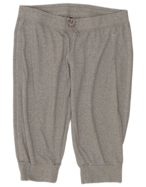 Bermude sport Nike pentru femei UK 18 XL bumbac gri
