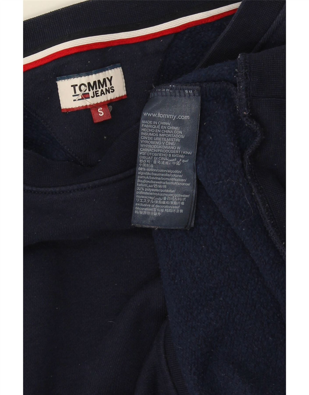 Pulover supradimensionat pentru femei Tommy Hilfiger UK 10 Mic bleumarin