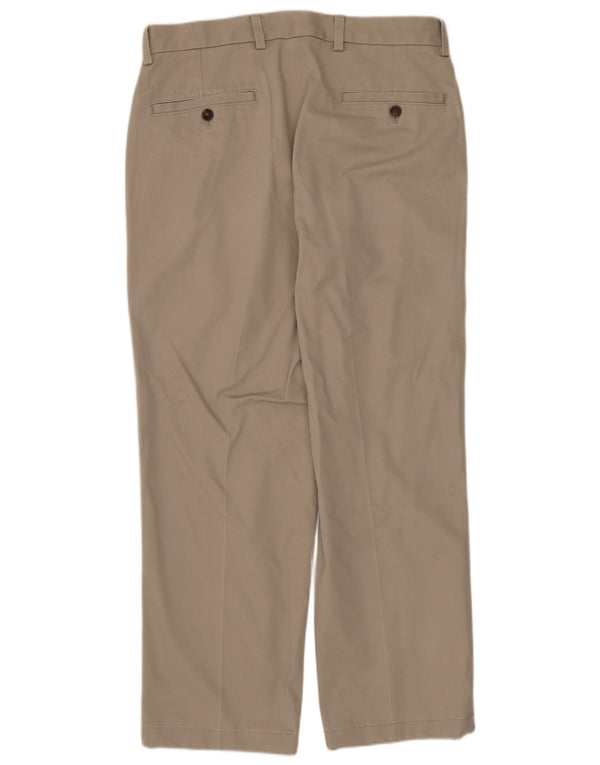 Pantaloni chino drepți pentru bărbați Brooks Brothers Clark W32 L27 bumbac bej