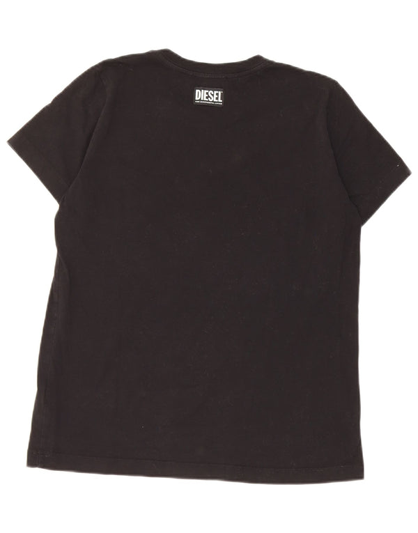 Tricou grafic Diesel pentru femei Top UK 10 Small Black Bumbac
