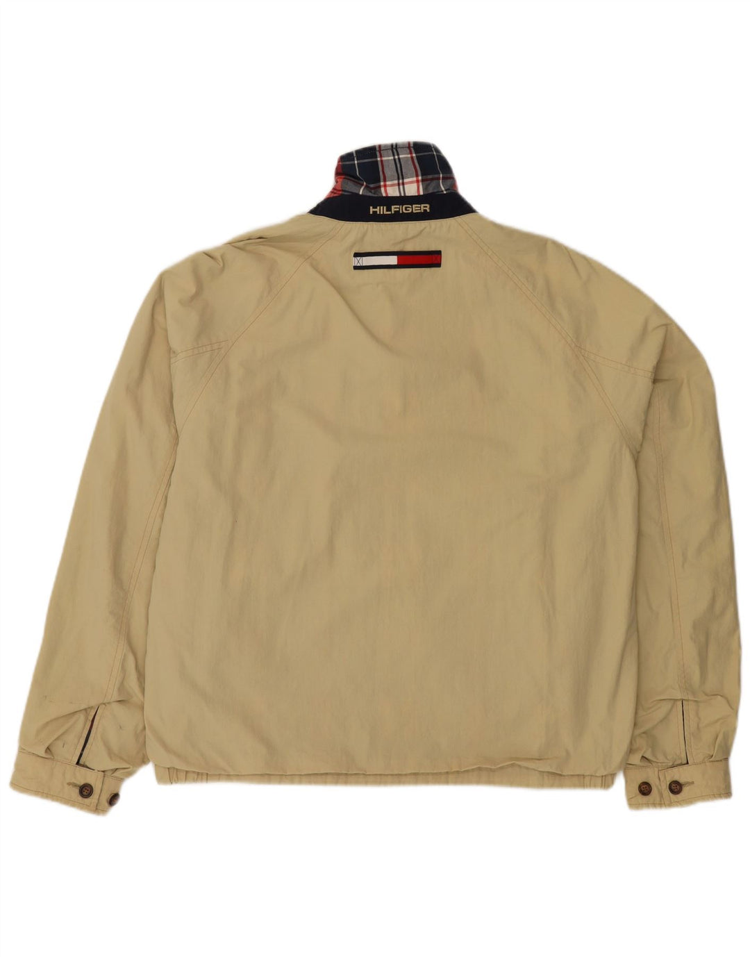 Jachetă reversibilă pentru bărbați TOMMY HILFIGER Marea Britanie 38 Mediu Navy Blue Check Blue