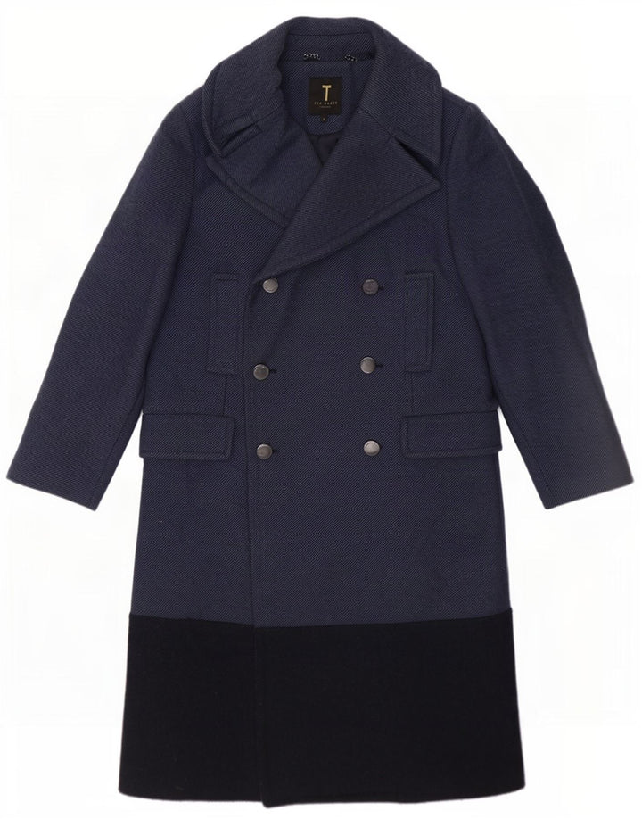 Ted Baker Palton dublu pentru femei Mărimea 1 XS Bleumarin Colorblock