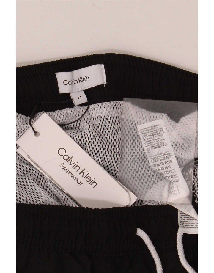 Pantaloni scurți de baie Calvin Klein pentru bărbați, poliester negru mediu