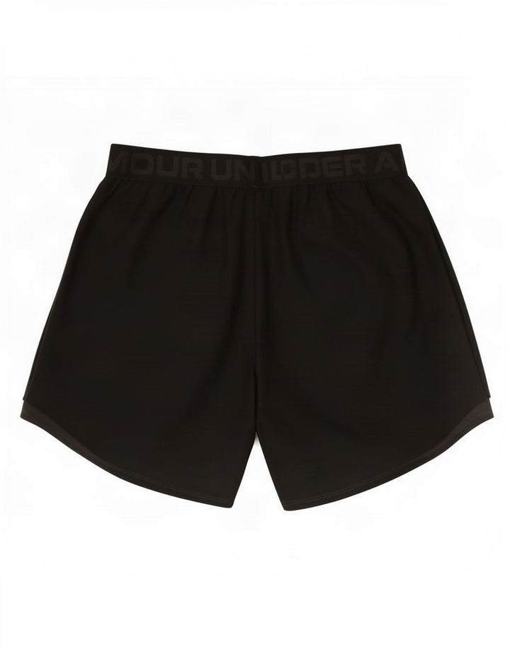 Pantaloni scurți sport grafic Under Armour pentru bărbați, poliester mediu negru