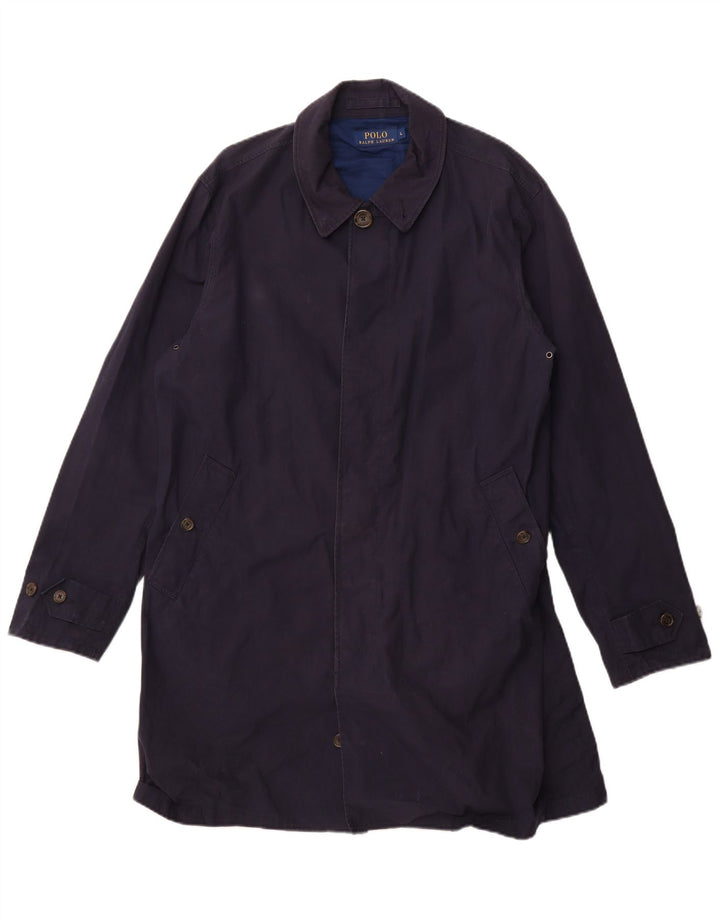 Palton pentru femei Polo Ralph Lauren UK 16 mare bumbac bleumarin