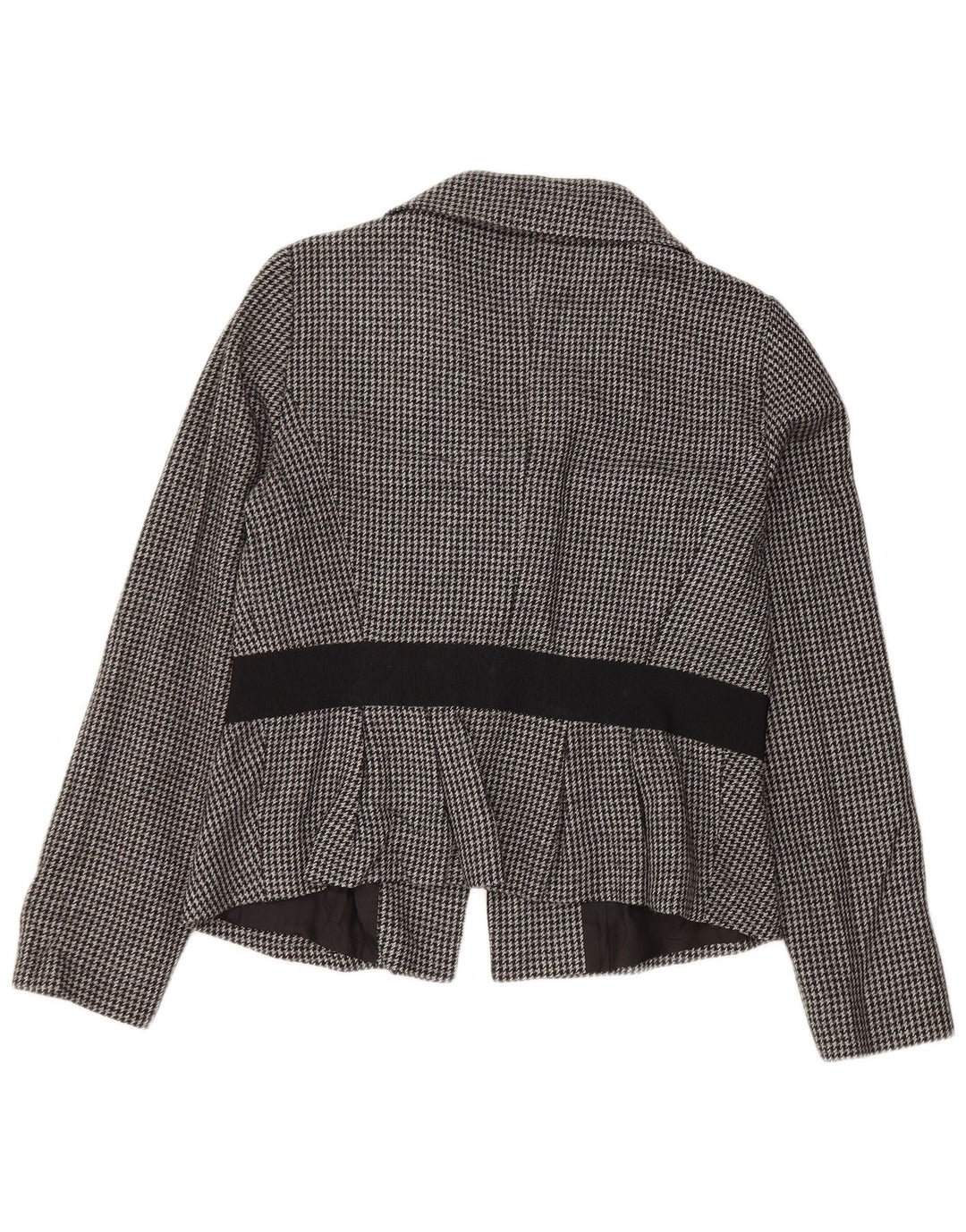 Jachetă Blazer Crop 2 Button pentru femei Max & Co. UK 14 Medium Gri Houndstooth
