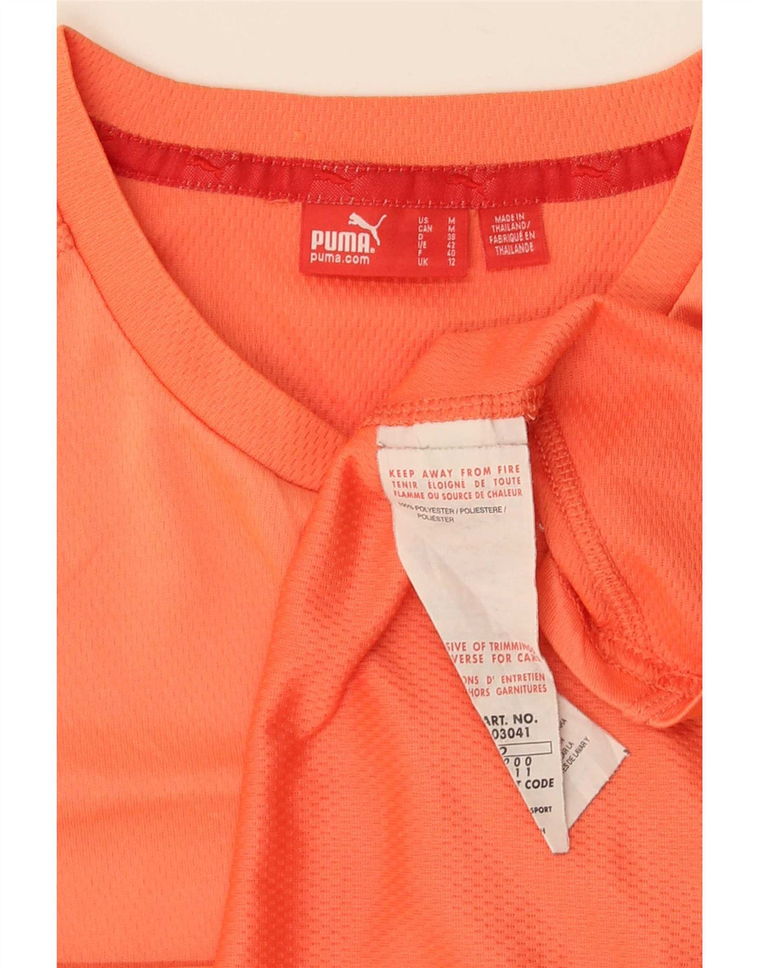 Tricou pentru femei Puma Top UK 12 Poliester portocaliu mediu