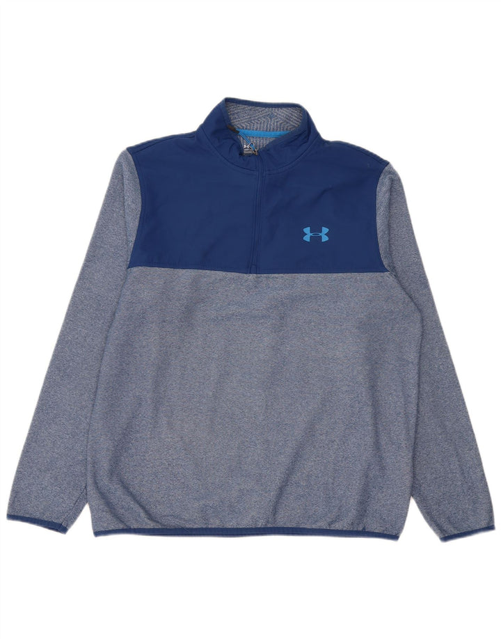 Top de trening Under Armour Cold Gear Pullover pentru bărbați, mare, cu dungi