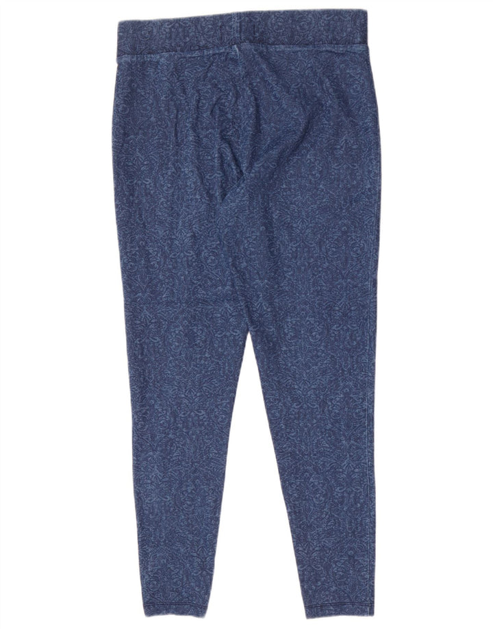 Leggings pentru femei Marks & Spencer UK 14 Medium Blue Paisley Bumbac