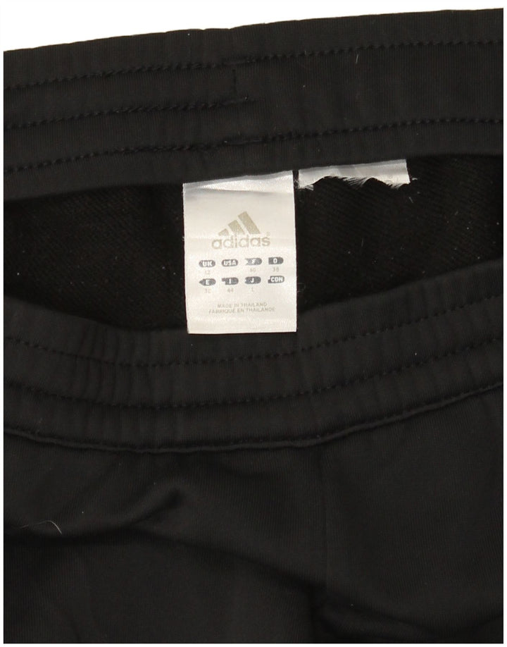 Pantaloni de trening Adidas pentru femei UK 12 Poliester mediu negru