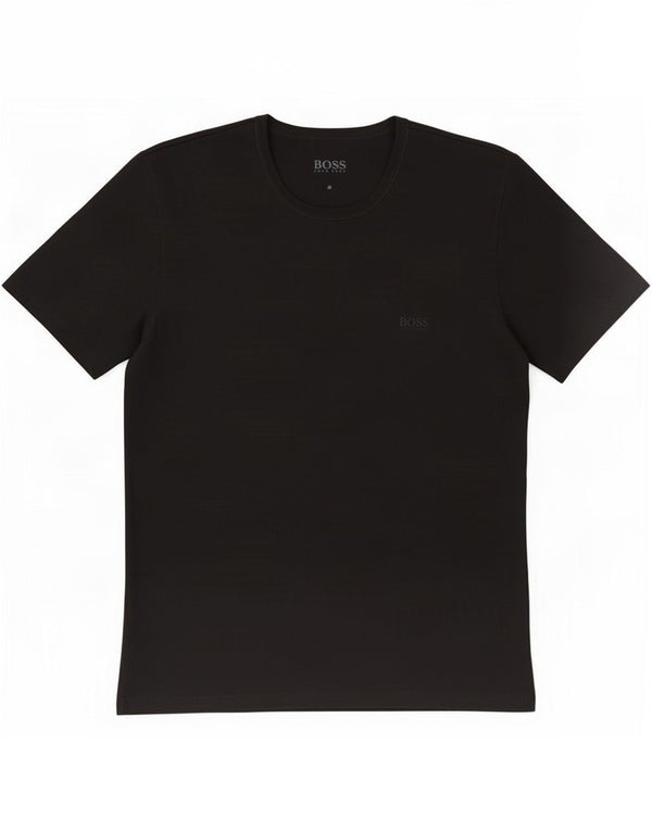 Tricou pentru bărbați Hugo Boss Top mediu din bumbac negru