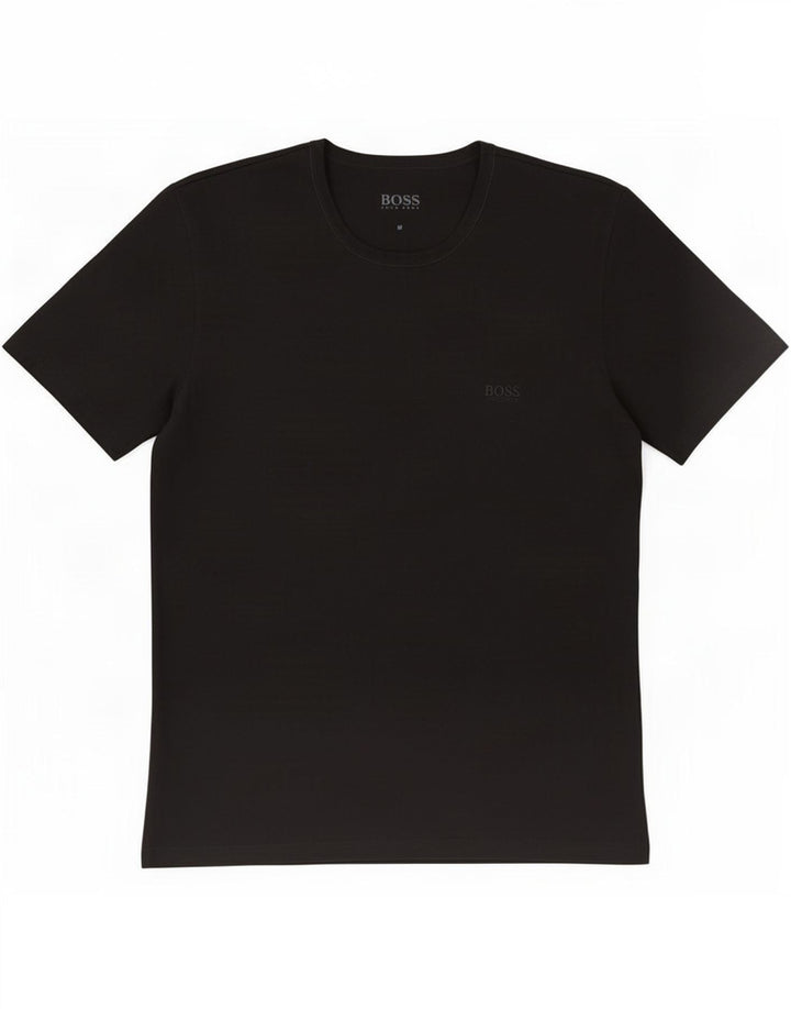 Tricou pentru bărbați Hugo Boss Top mediu din bumbac negru