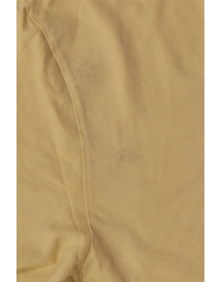 Tricou grafic Karl Kani pentru bărbați Top din bumbac galben mediu