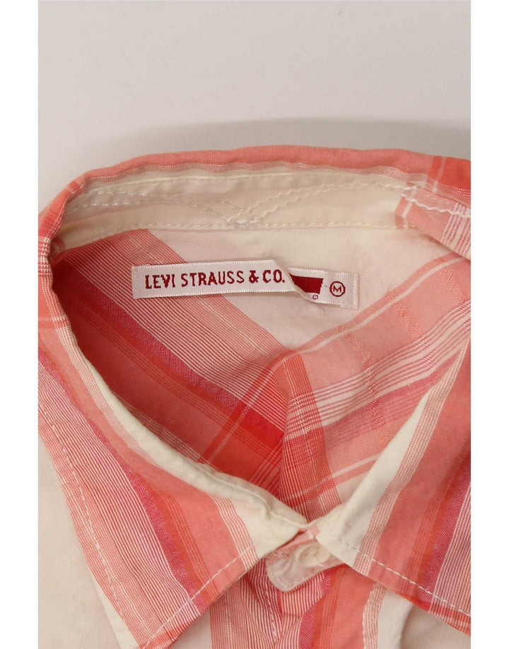 Cămașă pentru bărbați Levi's în carouri albe medii