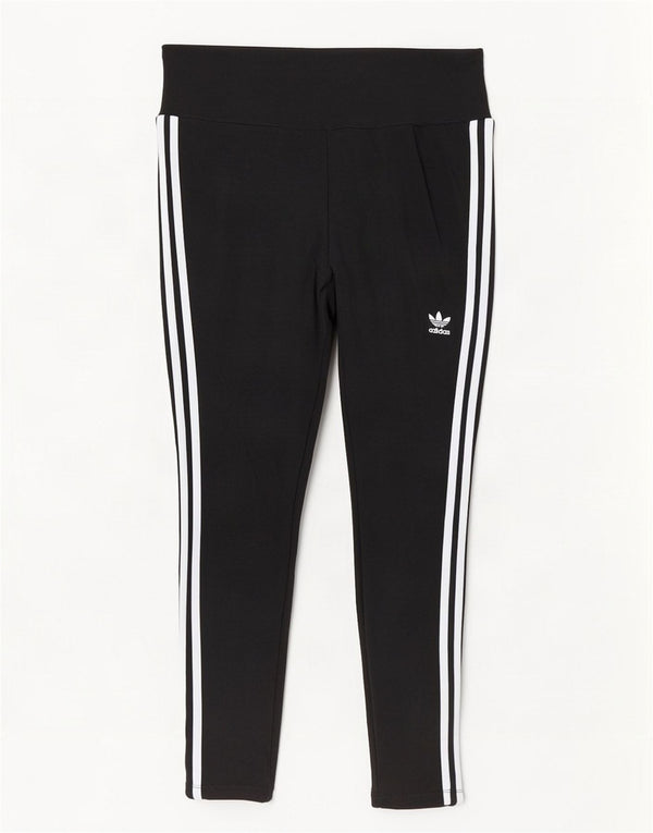 Leggings crop pentru femei Adidas UK 20/22 XL bumbac negru