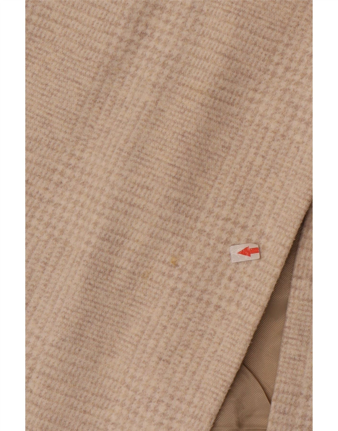 Pardesiu supradimensionat pentru femei Zara UK 10 mic Bej Houndstooth