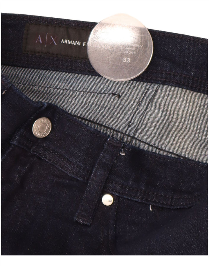 ARMANI EXCHANGE Blugi Drepți Femei W33 L29 Bleumarin
