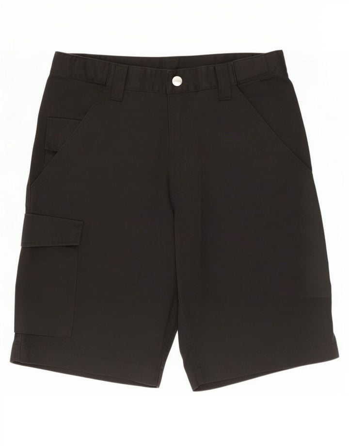 Pantaloni scurți cargo Russell Athletic pentru bărbați, medii W30, poliester negru